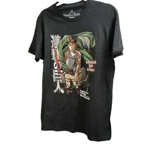 Attack On Titan Season 3 Anime Captain Levi Ackerman Graphic T-Shirt Size Medium